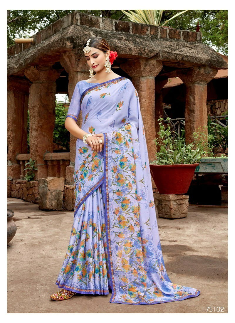 Antra Crispi 2 Fancy Wear Chiffon Wholesale Saree Collection